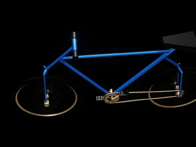 Free Low-Poly Urban commuter Bicycle Model Free 3D model