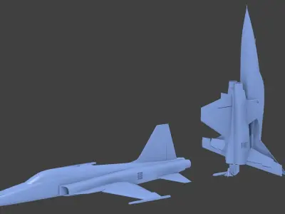 F-5E TigerII topgun mig-28 3D print model
