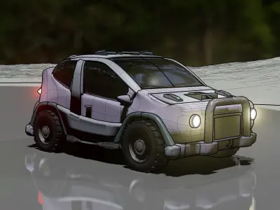 WRC Rally Car Design 3D model