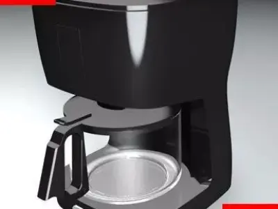 Coffee machine Low-poly 3D model shop