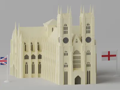 Westminster Abbey UK London 3D model