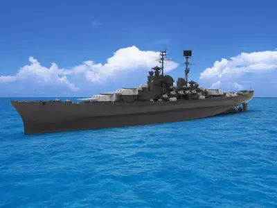 battleship 3D model