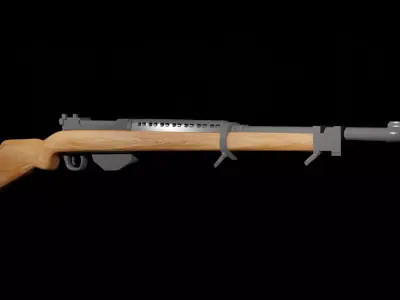 Pederson Rifle 3D model