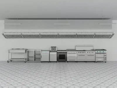 Commercial Kitchen 3D model