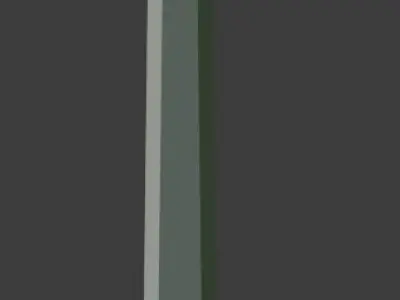 Low-Poly Double edged sword with leather hilt Free low-poly 3D model