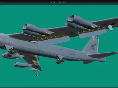 B-52 model Free 3D model