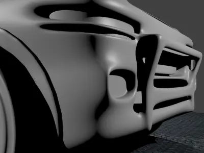 pickup futuristic Free low-poly 3D model