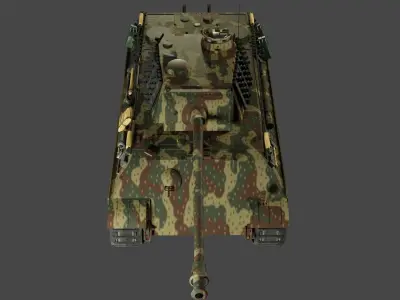 Panzerkampfwagen V Panther Ausf G camouflage 3D model