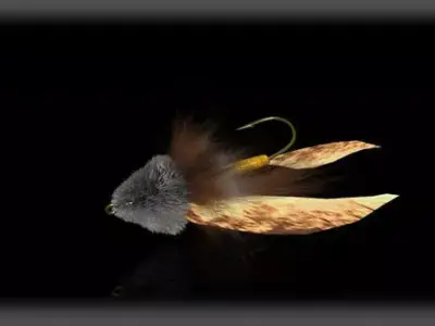 fly fishing fly 3D model