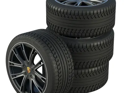 Porsche wheels 3D model