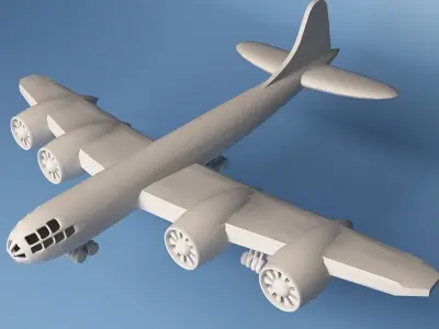 printable Boeing B-29 Superfortress Plane 3D print model