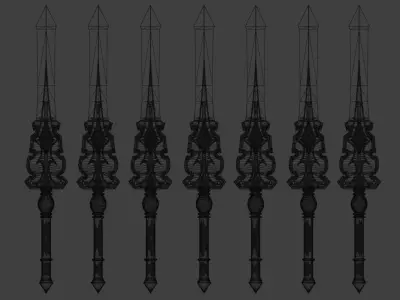 7 Swords 3D model