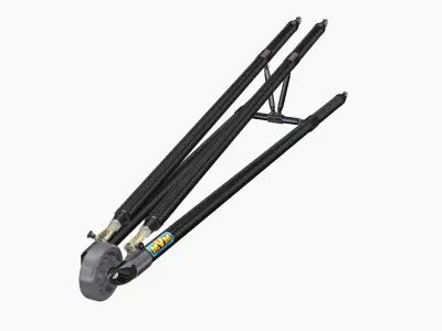 MVM 4 Bar Single Set Wheelie Bar Low-poly 3D model