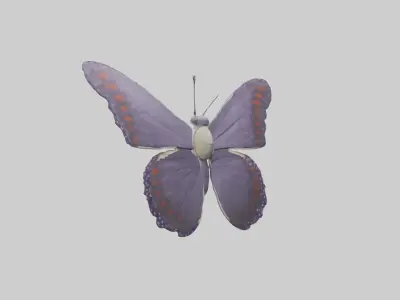 Butterfly Model 1 Low-poly 3D model