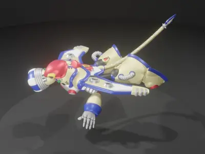 Jet Stingray Low-poly 3D model