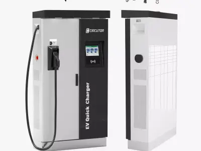 Circutor Raption 100 Outdoor EV Recharge Station 3D model