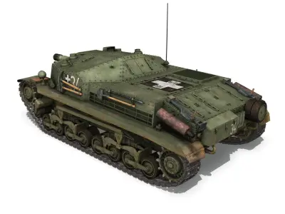 43M Zrinyi II - Hungarian Assault Gun - 3rd Battery 34 3D model