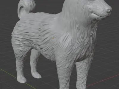DOG Shiba Inu stl 3D model