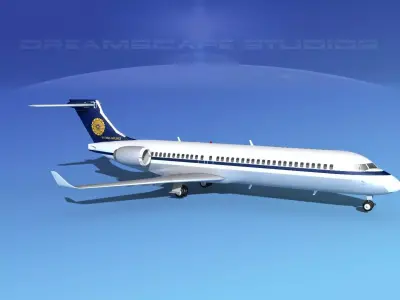 Comac ARJ21-700 Myanmar Airlines 3D model