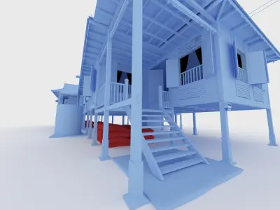 Kampong house 3D model