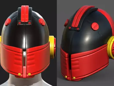 Helmet plastic mask protection pollution  Low-poly 3D model order