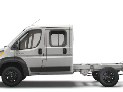RAM Promaster Chassis Truck Crew Cab 3450 WB 2023 3D model
