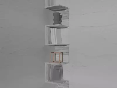 Corner shelf snake 3D model