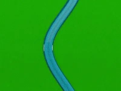 Blue Snake 3D model Animated King Cobra Model 3D model