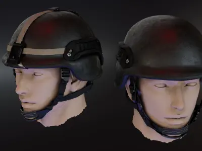 PASGT Helmet Low-poly 3D model