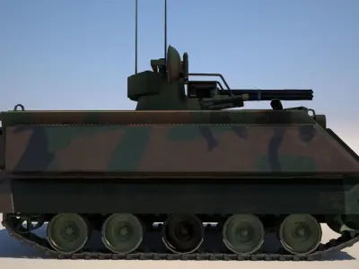 M-163 VADS Low-poly 3D model