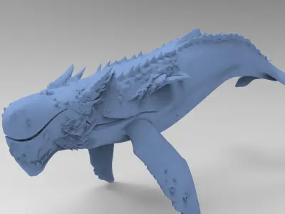 Dinosaur Whale 3D model