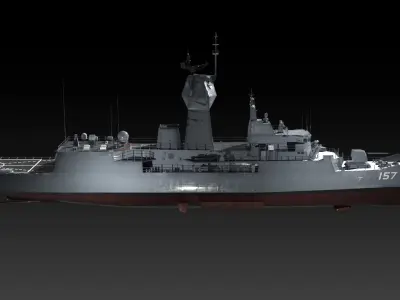MEKO 200 Anzac class game ready model Low-poly 3D model