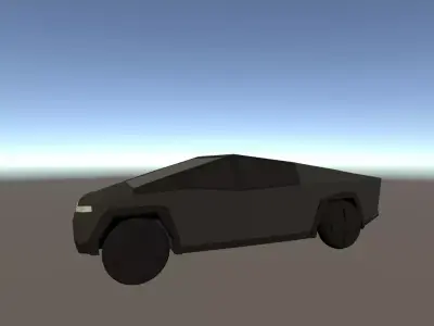 Tesla Cybertruck low poly Low-poly 3D model