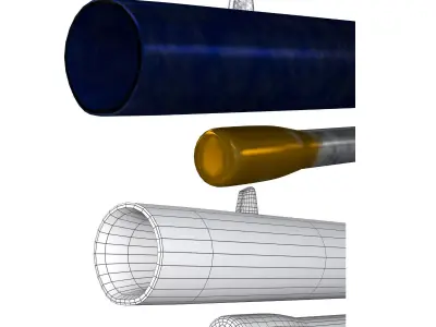 Cap-N-Ball Rifle FBX OBJ 3D model