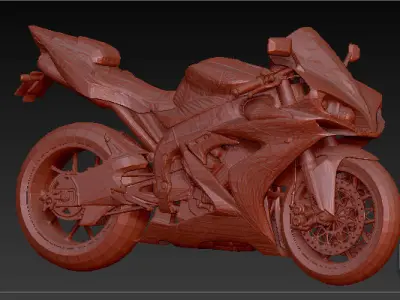 Yamaha yzf r1  Low-poly 3D model