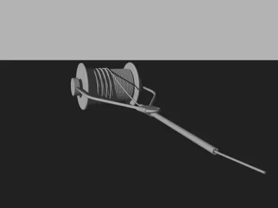 Fly Tying Bobbin Free 3D model