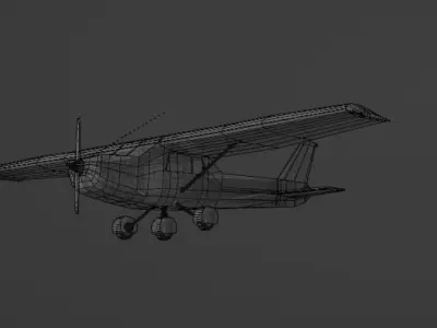 cessna 152 Free low-poly 3D model