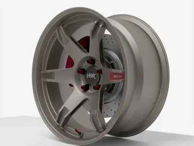 HSR Rai S4 Rims Wheels  3D model