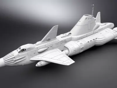 Skydiver scale model 3D print model