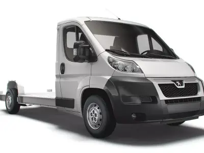 Peugeot Boxer 3540 L4 platform cab 2014 3D model
