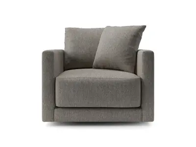 Modern Upholstered Armchair Free low-poly 3D model