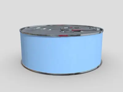 Tin Can Low-poly 3D model