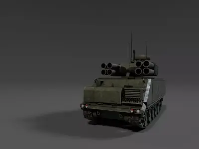 ADATS M113 - Anti-Air and Anti-Tank System - Game Ready lowpoly Low-poly 3D model