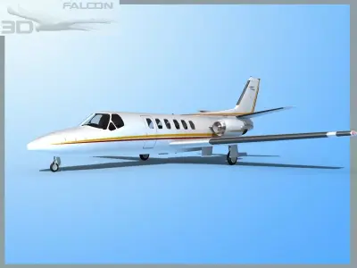 Falcon3D Citation V C560 F14 3D model