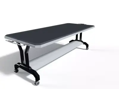 Sci-Fi Morgue Table Low-poly 3D model