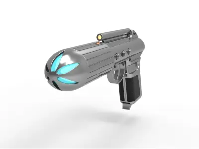 Standard issue agent sidearm J2 from the movie Men in Black 3D model