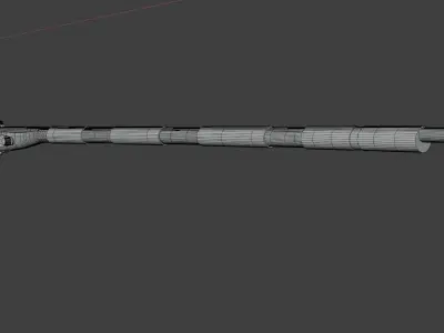 Tusken Cycler Rifle C 3D model
