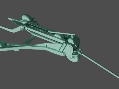 Luftwaffe WWII Bomb loader LWC-500 3D print model