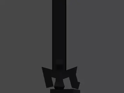 kirito sword  Low-poly 3D model