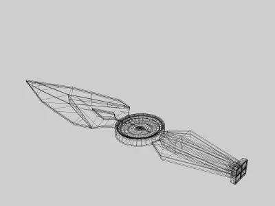 Futuristic Jett Knife Free low-poly 3D model